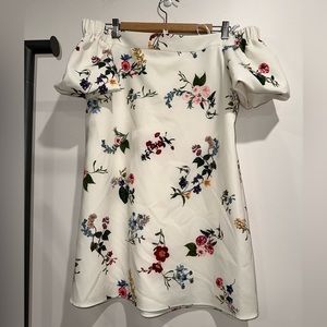 Ever New floral off shoulder dress